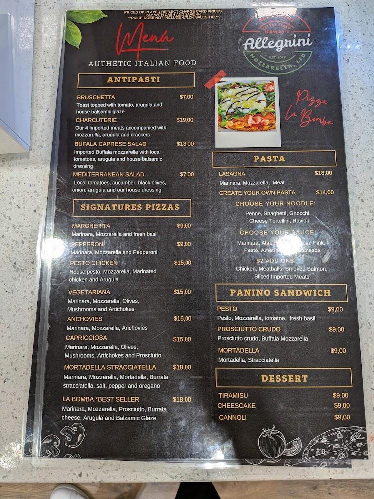 Allegrini Waikiki Menu image 2