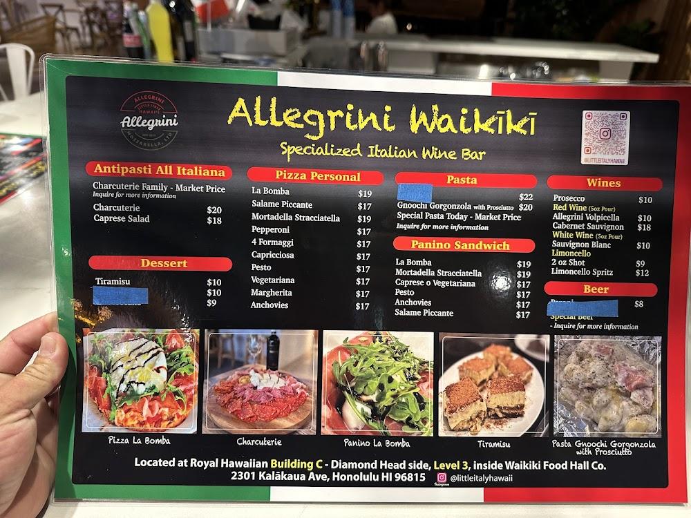 Allegrini Waikiki Menu image 3